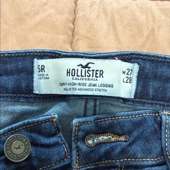 Hollister Blue Ripped Skinny Jeans - Picture 2 of 4